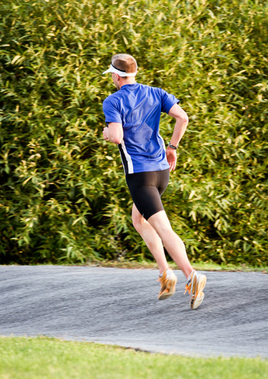 Man Running Outdoors