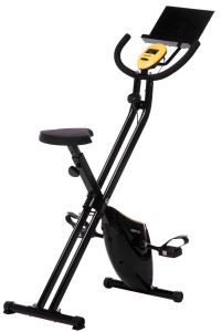 Merax Folding Upright Magnetic Exercise Bike With Pad Holder