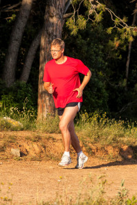 Man Running A 10K Race