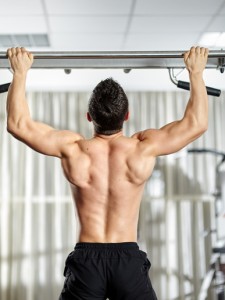 Man Doing Pull-Ups