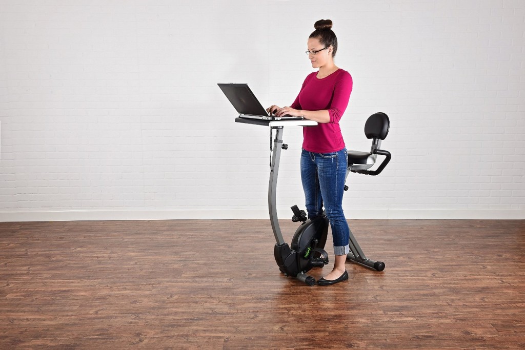 Stamina Wirk Ride Workstation In Standing Position