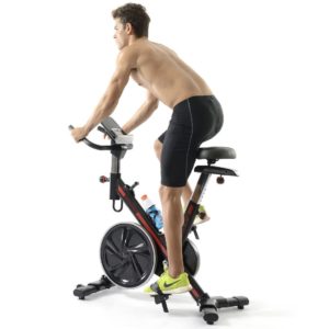 Man Riding Fitleader FS1 Bike