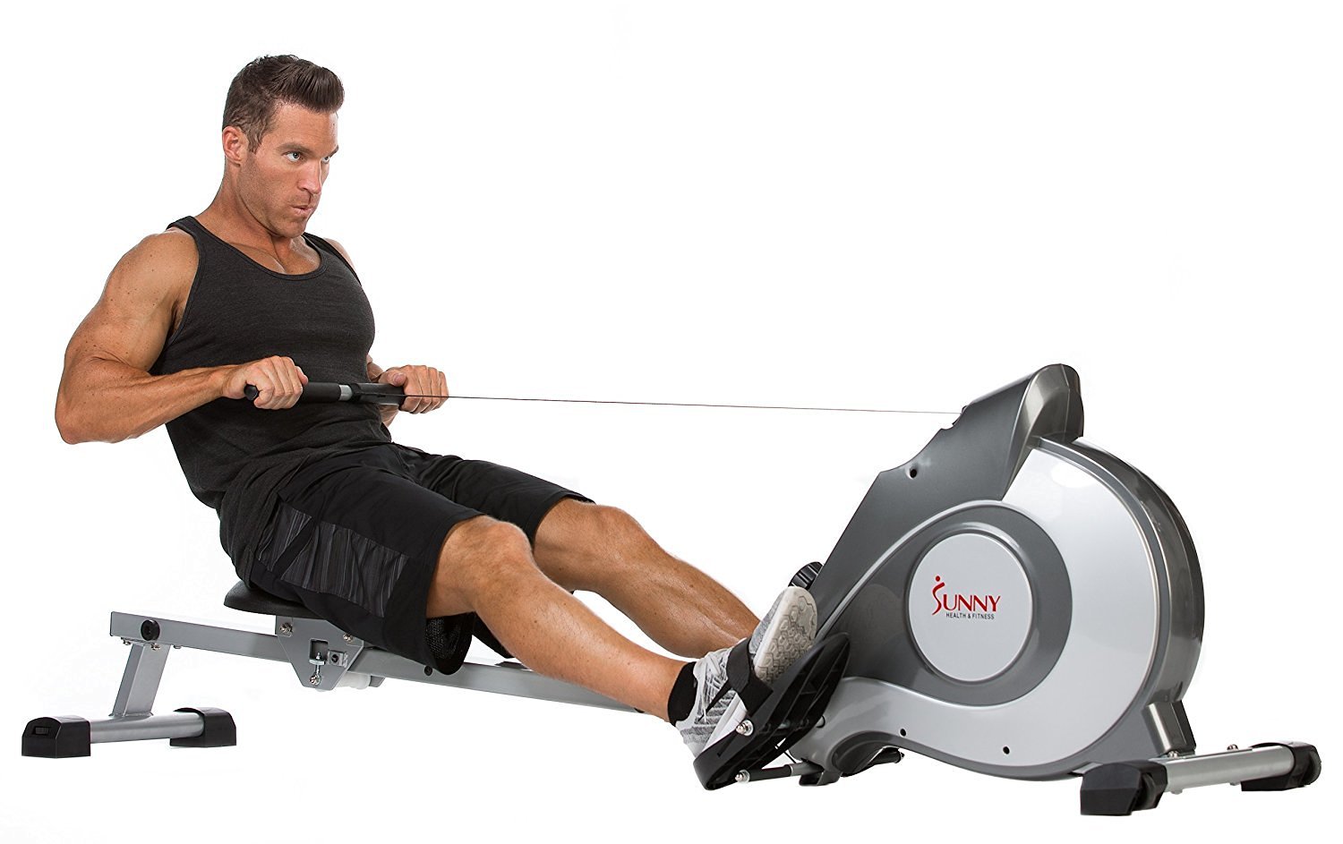 Man Using SF-RW5515 Rower