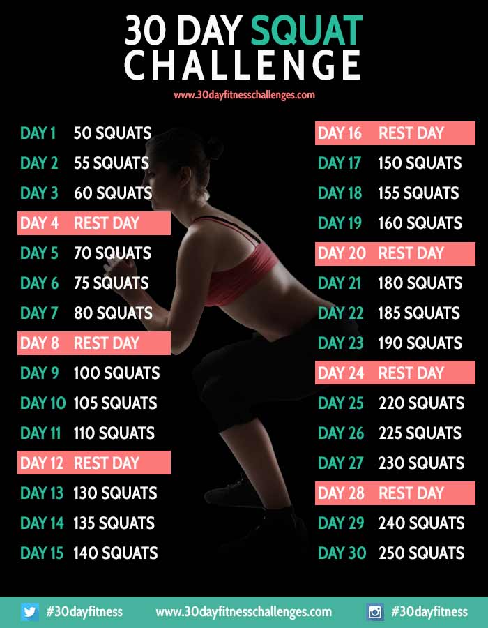 30 Day Squat Challenge