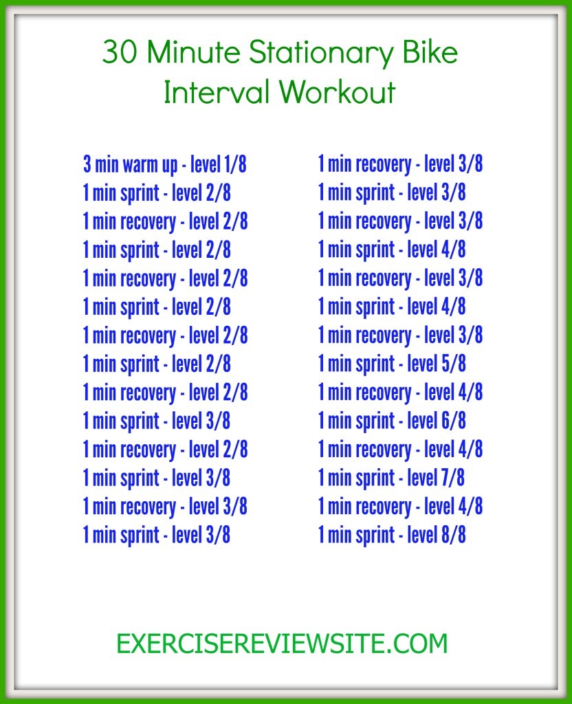 How To Do Interval Training On A Stationary Exercise Bike