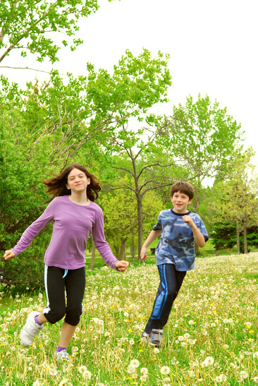 Children Playing Outside