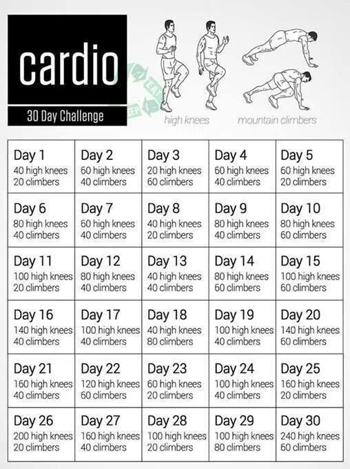 30 Day Cardio Challenge