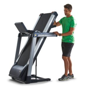 TR4000i Treadmill Folded In Upright Position