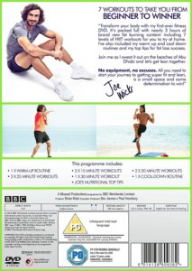 Back Cover Of Joe Wicks Fitness DVD