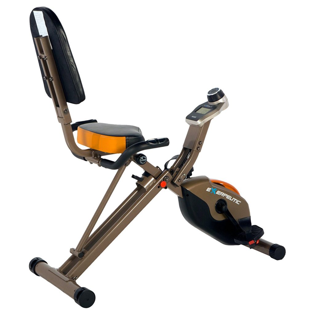 Exerpeutic Gold 525XLR Folding Recumbent Exercise Bike Review