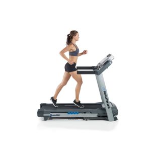 Woman Running On Nautilus T614 Treadmill