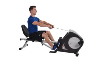 Man Using Conversion II Rower