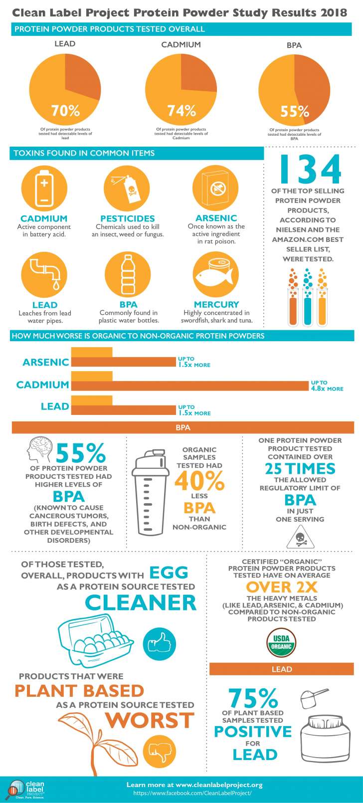 Heavy Metals In Protein Powder Infographic