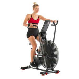 Woman Using Schwinn Airdyne AD7 Exercise Bike