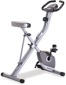Exerpeutic Folding Magnetic Upright Exercise Bike (with Pulse)