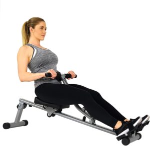 Woman Using The SF-RW1205 Rowing Machine